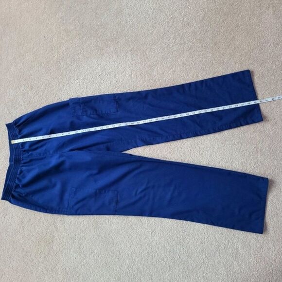 Scrubstar Women Blue Pull On Cargo Scrub Pants XS - Picture 13 of 15